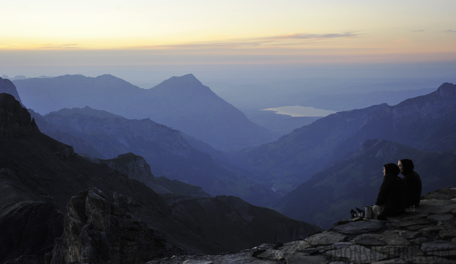 Sunset at 2840 m above sea 